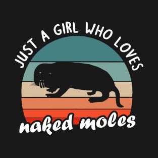 Naked Mole rat women girl design lover gift T-Shirt