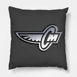 Corley Motors Chrome Logo Pillow