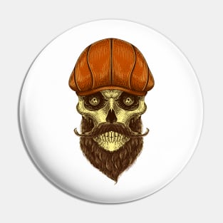 Gentleman skull head Pin