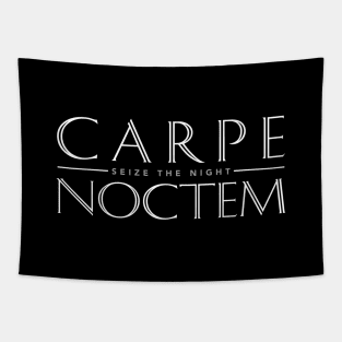 Latin Quote: Carpe Noctem (Seize The Night) Tapestry