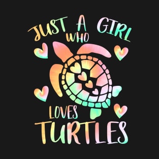 Just a girl who loves turtles T-Shirt