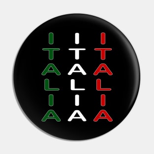 Italia Italia Italia Design Fan Football Rome Pin