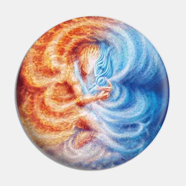 Fire and Ice Pin by Sirielle