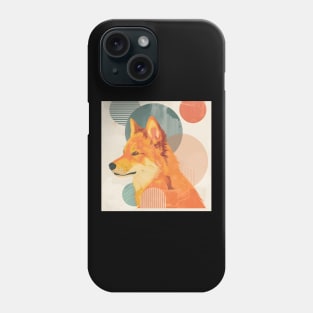 70s Finnish Spitz Vibes: Pastel Pup Parade Phone Case