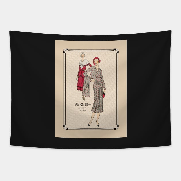 The 30s...Art-Goût-Beauté 1 Tapestry by HeritageScrap