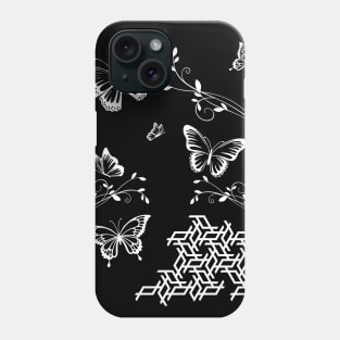 white butterflies Phone Case