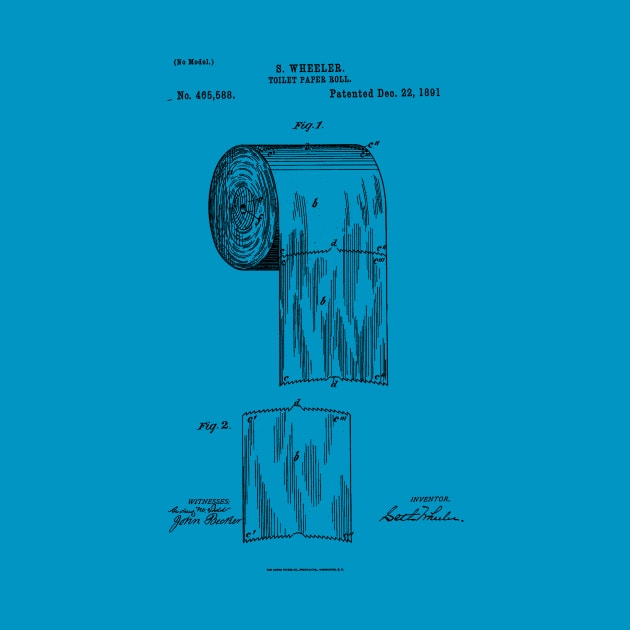 Toilet Paper Patent 1891 by Joodls