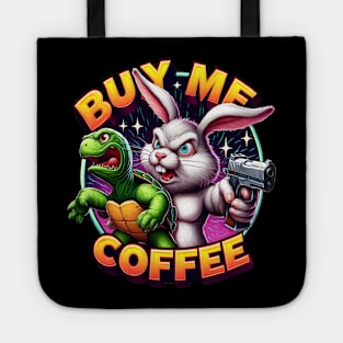 Rabbits Revenge: Tortoise Standoff Buy Me A Coffee Tote
