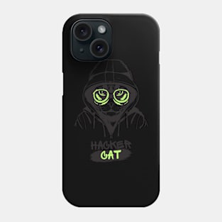 hacker cat Phone Case