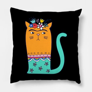 Frida Cat Pillow