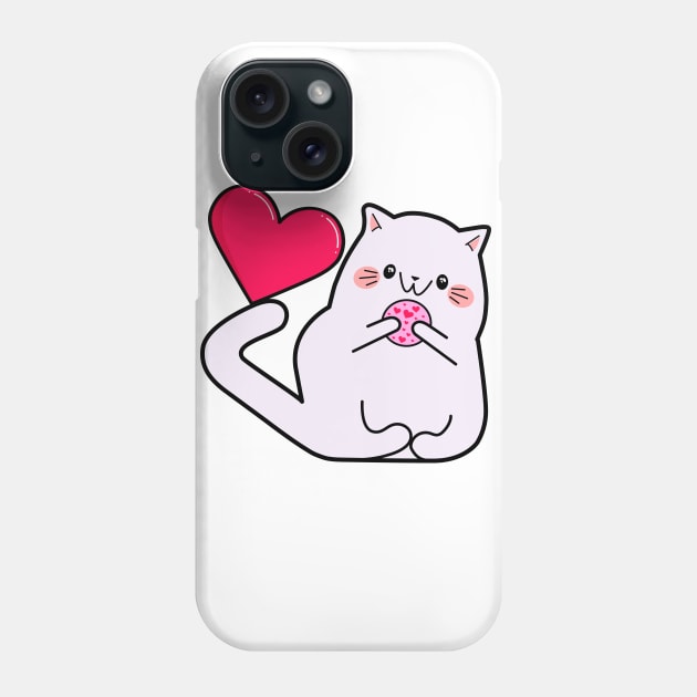 Kawaii style, mouse lovers, Valentine's Day, cute kawaii mice and cats . Phone Case by SK1X