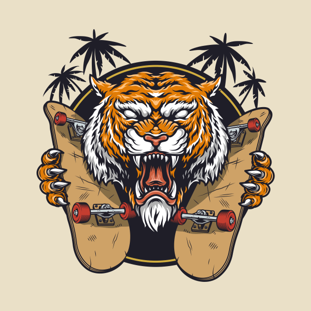 angry tiger face - tiger claw by Spring Moon