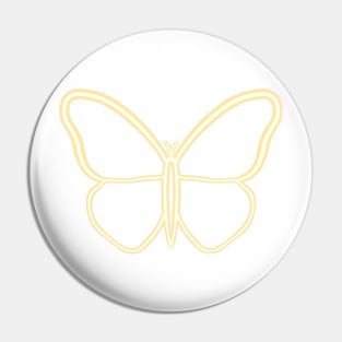 Orange/Yellow butterfly neon Pin