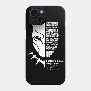 Chadwick Boseman Black Panther Quote white Phone Case