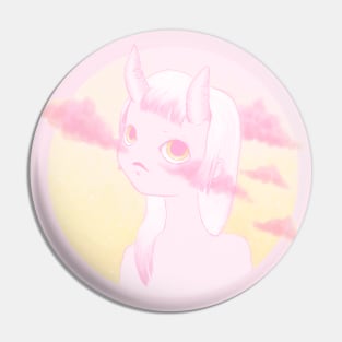 Kawaii japanese girl with horns - Demon - Akuma - Cute girls Pin