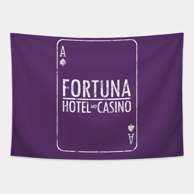 Blood & Truth Fortuna Hotel And Casino Playing Card Tapestry by StebopDesigns