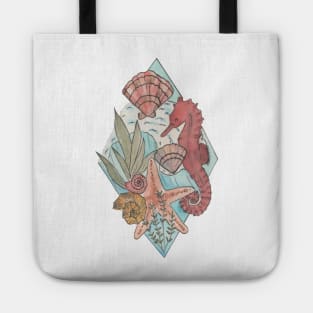 Sea animals watercolor Tote