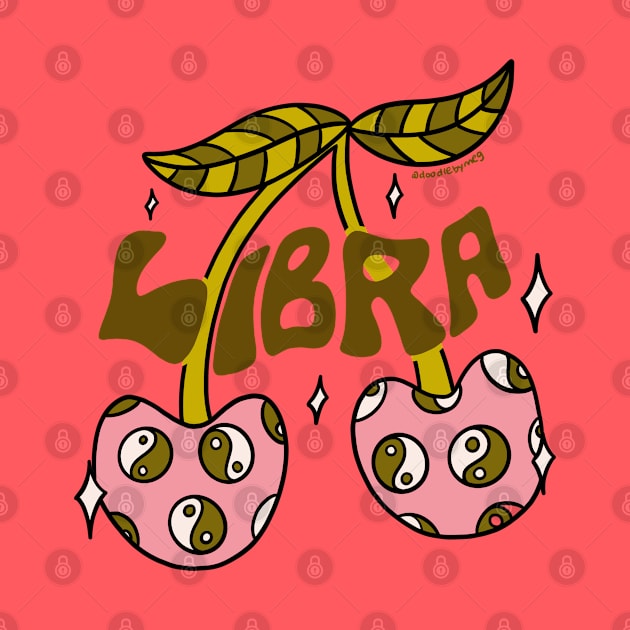 Libra Cherries by Doodle by Meg