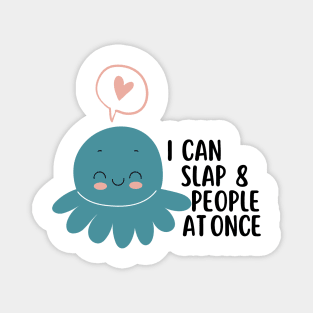 Funny Slapping Octopus Magnet