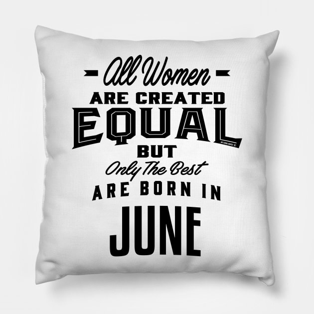 Woman born in June Pillow by C_ceconello