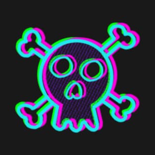 Neon Skull & Crossbones T-Shirt