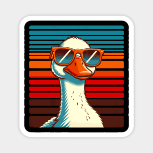 Silly Goose in Sunglasses Pun Meme Pool Funny Goose Magnet
