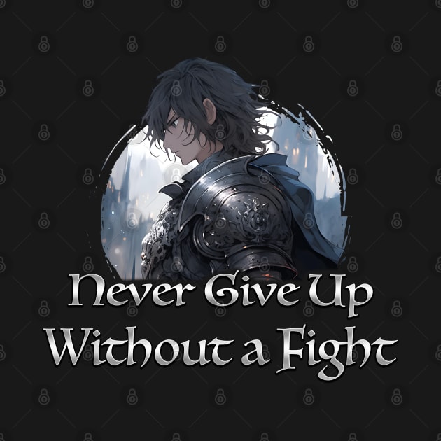 Warrior Knight Motivation Quotes - Anime Shirt by KAIGAME Art