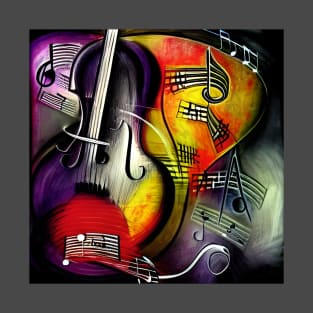 Abstract Image Of Musical Symbols T-Shirt