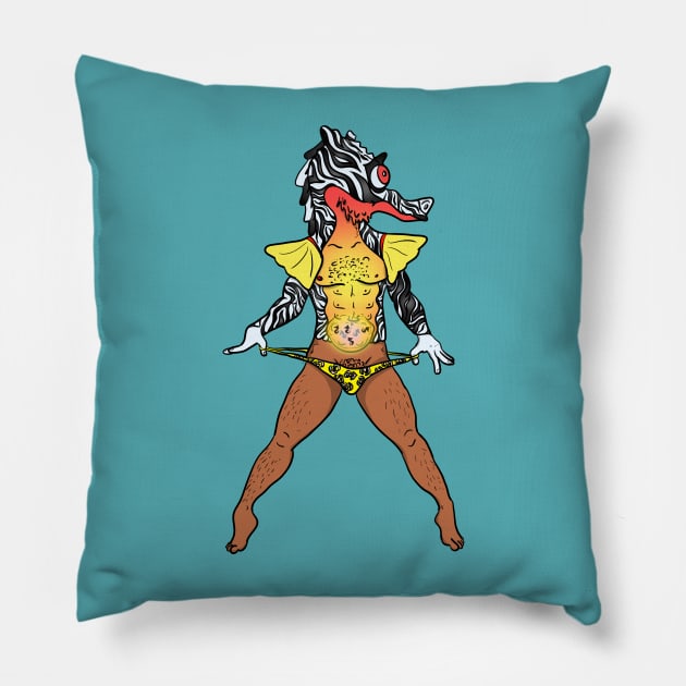 Wrong Half Seahorse Pillow by GeekVisionProductions