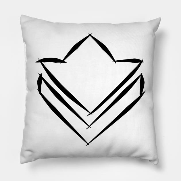 Commander Tag Pillow by DeLyss-Iouz