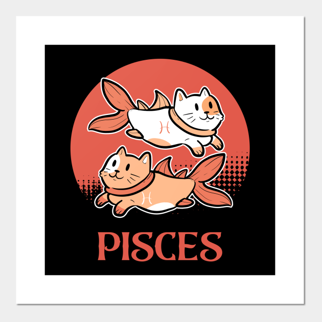 Pisces Cat Horoscope Outline Zodiac Sign Kitten - Cat Owner - Posters and Art Prints | TeePublic Pisces Cat Horoscope Outline Zodiac Sign Kitten - Cat Owner - Posters and Art Prints | TeePublic