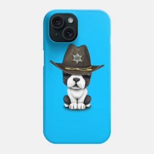 Cute French Bulldog Puppy Sheriff Phone Case