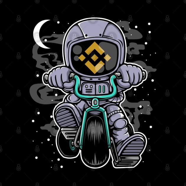 Astronaut Binance BNB Coin To The Moon Crypto Token Cryptocurrency Wallet Birthday Gift For Men Women Kids by Thingking About