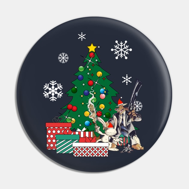 Sam And Max Around The Christmas Tree Pin by Nova5