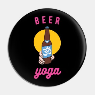 Beer Yoga - Om Cheers Pin