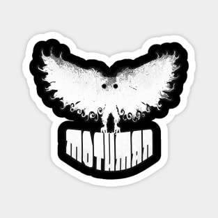 Mothman West Virginia Wing Humanoid Moth Retro Vintage White Magnet