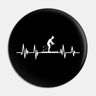 Heartbeat Snowboarding Birthday snowboarder Player .snowboard Pin