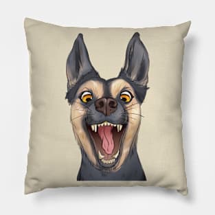 Cute surprised puppy Pillow