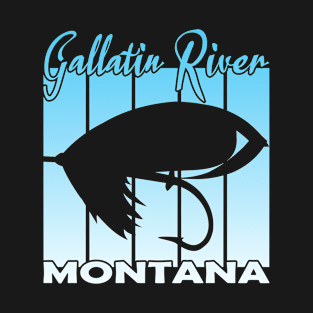 Gallatin River Montana fly fishing T-Shirt