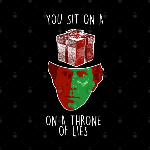 Throne Of Lies Elf Quote Christmas Knit by Angel arts