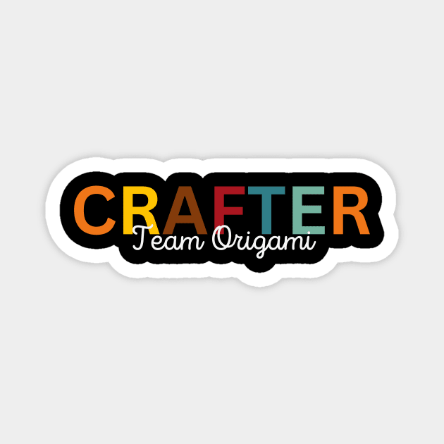 Crafter Team Origami Magnet by Craft Tea Wonders