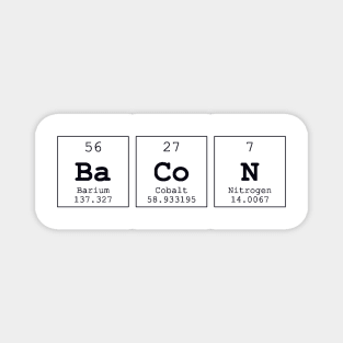 Bacon Periodic Table Science Print Magnet