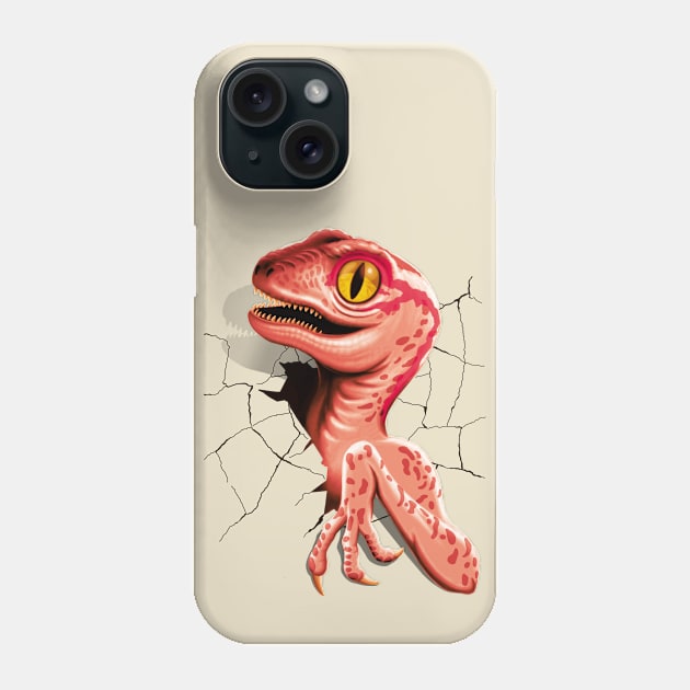 Baby Velociraptor Hatching Phone Case by TMBTM