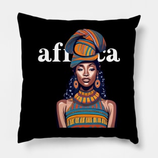 Afrocentric Woman Africa Pillow