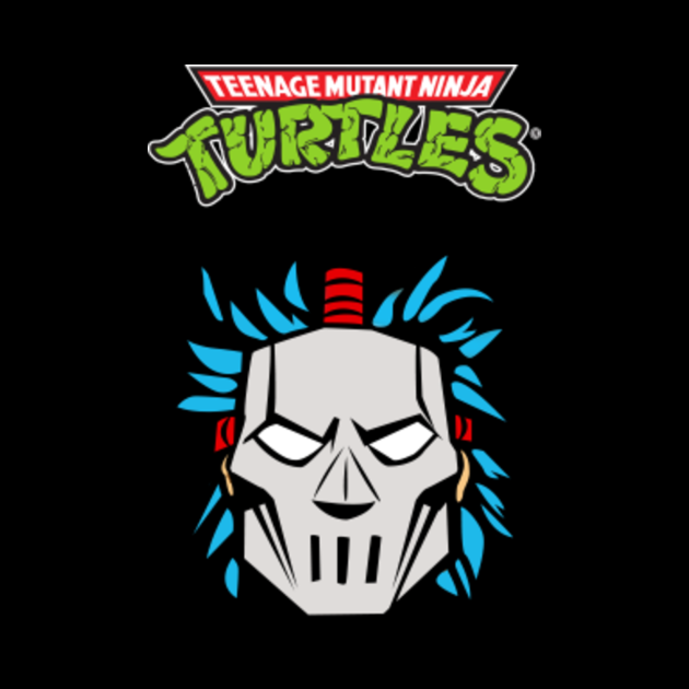 Casey Jones Classic logo Teenage Mutant Ninja Turtes Mask TeePublic
