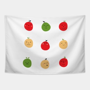 Mixed feelings apples Tapestry