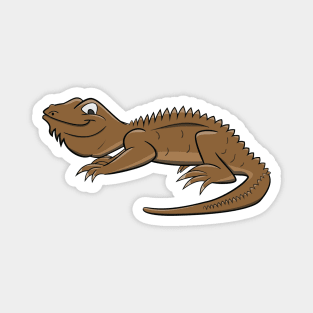 Cartoon Brown Lizard Magnet