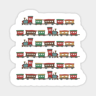 Cartoon Christmas Train Magnet