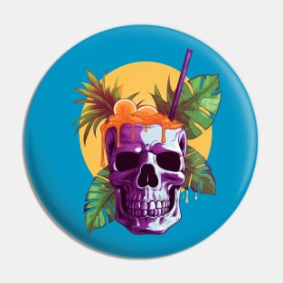 Tropical Skull-rise Pin