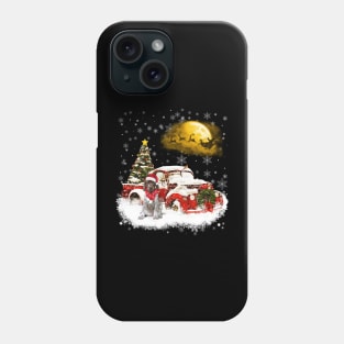 Red Truck Xmas Tree German Shorthaired Pointer Christmas Phone Case